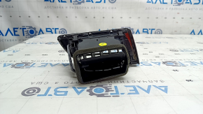Audi A6 C7 16-18 black passenger air vent with chrome trim, scratches on chrome