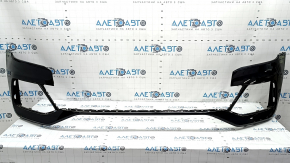 Bare front bumper for Audi Q8 19-23 without Park Assist, without plug, black, broken fasteners, dent