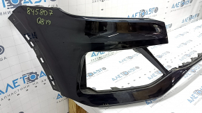 Bare front bumper for Audi Q8 19-23 without Park Assist, without plug, black, broken fasteners, dent