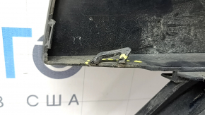 Bare front bumper for Audi Q8 19-23 without Park Assist, without plug, black, broken fasteners, dent