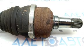 The rear left half-shaft of a Volkswagen ID.4 21-22 is rusty.