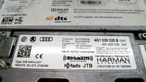 Radio tape recorder Audi A6 C7 16-18 rest