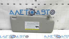 Left sun visor for VW Jetta 19-24, gray, no hook, crack in mount