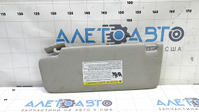 Right sun visor for VW Jetta 19-24, gray, no hook, crack in mount