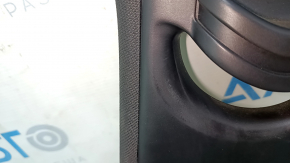 Right upper center pillar trim, Audi A6 C7 12-18, without air duct, black, scratches, broken mount
