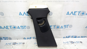 Left upper center pillar trim, Audi A6 C7 12-18 without air duct, black, scratches, broken mount