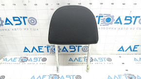 Rear left headrest, 2nd row, Audi Q8 19-25, black leather, gray stitching
