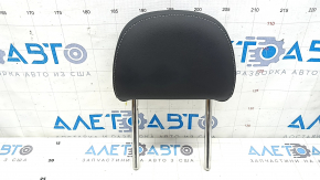 Rear right headrest, 2nd row, Audi Q8 19-25, black leather, gray stitching