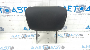 Rear center headrest, 2nd row, Audi Q8 19-25, black leather, gray stitching