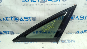 Rear right window, blind glass, Audi A6 C7 16-18 restyling, damaged seal, scratches