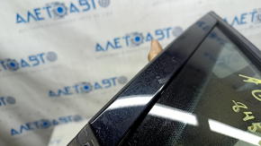 Rear left window, blind glass, Audi A6 C7 16-18 restyling, damaged seal, scratches
