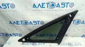 Rear left window, blind glass, Audi A6 C7 16-18 restyling, damaged seal, scratches