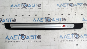 Audi A6 C7 12-18 S-line outer door sill trim, front right, scratches, broken mount