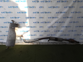 Rear muffler with barrel for Ford Bronco Sport 2011-2015 1.5T with catalytic converter, rusty, dented resonator