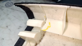Right upper center pillar trim, Audi A6 C7 12-18, without air duct, black, scratches, broken mount