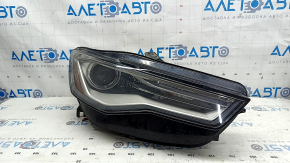 Right front headlight assembly for Audi A6 C7 16-18, restyling, xenon, sand, scratches