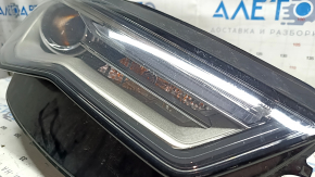 Right front headlight assembly for Audi A6 C7 16-18, restyling, xenon, sand, scratches