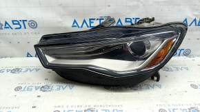 Left front headlight assembly for Audi A6 C7 16-18, restyling, xenon, sand, scratches