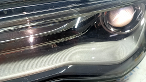 Left front headlight assembly for Audi A6 C7 16-18, restyling, xenon, sand, scratches