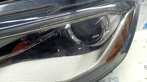 Left front headlight assembly for Audi A6 C7 16-18, restyling, xenon, sand, scratches