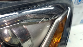 Left front headlight assembly for Audi A6 C7 16-18, restyling, xenon, sand, scratches