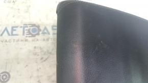 Audi A6 C7 12-18 center console armrest, black leather, 2 pieces, scratches, crack in the mount