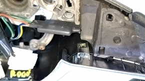 Nissan Rogue Sport 19-21 black leather steering wheel with heating, adaptive cruise control, no buttons, needs cleaning, scratch, broken mount