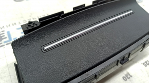 Audi A6 C7 12-18 center console trim with cigarette lighters, black, scratches
