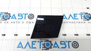 Front bumper cap under the left headlight, Audi Q8 19-25, without headlight washer, gloss black