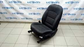 Driver's seat Kia Niro 17-22 HEV, PHEV without AIRBAG, combined black, mechanical, without headrest, needs cleaning, scratches on the lining, worn fabric