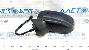 Left side mirror assembly Mazda CX-5 17-24, 7 pins, BSM, heated, turn signal, blue, scratches, scuffed