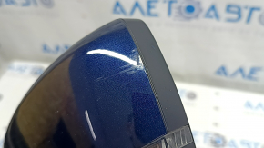 Left side mirror assembly Mazda CX-5 17-24, 7 pins, BSM, heated, turn signal, blue, scratches, scuffed