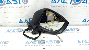 Right side mirror assembly Mazda CX-5 17-25, 7 pins, BSM, heated, turn signal, blue, scratches
