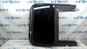 Sunroof assembly for Audi A6 C7 12-18, black curtain, scratches and paint on the glass