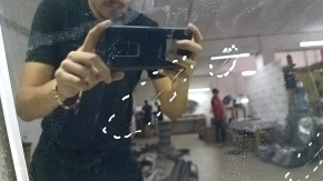 Sunroof assembly for Audi A6 C7 12-18, black curtain, scratches and paint on the glass