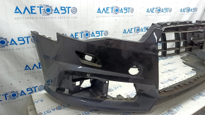 Bare front bumper for Audi A6 C7 16-18, S-line restyling, with parking sensors, no cap, graphite, scratches, broken mount, rubbed, sand, scratches