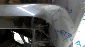 Bare front bumper for Audi A6 C7 16-18, S-line restyling, with parking sensors, no cap, graphite, scratches, broken mount, rubbed, sand, scratches