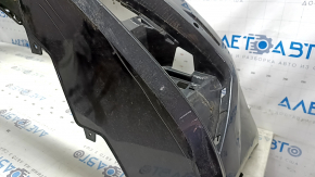 Bare front bumper for Audi A6 C7 16-18, S-line restyling, with parking sensors, no cap, graphite, scratches, broken mount, rubbed, sand, scratches