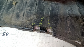 Bare front bumper for Audi A6 C7 16-18, S-line restyling, with parking sensors, no cap, graphite, scratches, broken mount, rubbed, sand, scratches