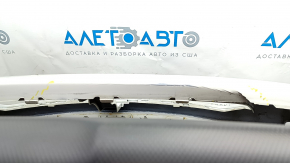 Front bumper bare Subaru Outback 15-17 white, dented, broken, broken fasteners, scratches, holes from screws, painted