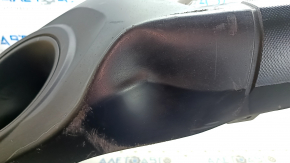 Front bumper bare Subaru Outback 15-17 white, dented, broken, broken fasteners, scratches, holes from screws, painted