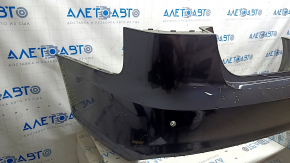 Bare rear bumper for Audi A6 C7 16-18, S-line restyling, with parking sensors, no cap, graphite, scratches, sand, scuffs