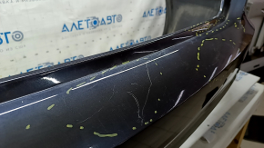 Bare rear bumper for Audi A6 C7 16-18, S-line restyling, with parking sensors, no cap, graphite, scratches, sand, scuffs