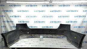 Bare rear bumper for Audi A6 C7 16-18, S-line restyling, with parking sensors, no cap, graphite, scratches, sand, scuffs