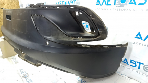 Rear bumper, bare, Volkswagen ID.4 21-22, black structure, under parking sensors, scratches, screw holes, broken parking sensor mount