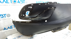 Rear bumper, bare, Volkswagen ID.4 21-22, black structure, under parking sensors, scratches, screw holes, broken parking sensor mount