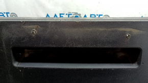 Rear bumper, bare, Volkswagen ID.4 21-22, black structure, under parking sensors, scratches, screw holes, broken parking sensor mount
