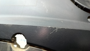 Rear bumper, bare, Volkswagen ID.4 21-22, black structure, under parking sensors, scratches, screw holes, broken parking sensor mount