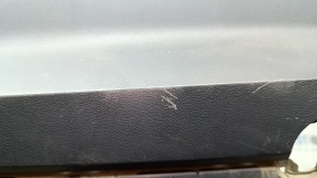 Rear bumper, bare, Volkswagen ID.4 21-22, black structure, under parking sensors, scratches, screw holes, broken parking sensor mount