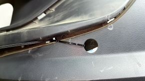 Rear bumper, bare, Volkswagen ID.4 21-22, black structure, under parking sensors, scratches, screw holes, broken parking sensor mount